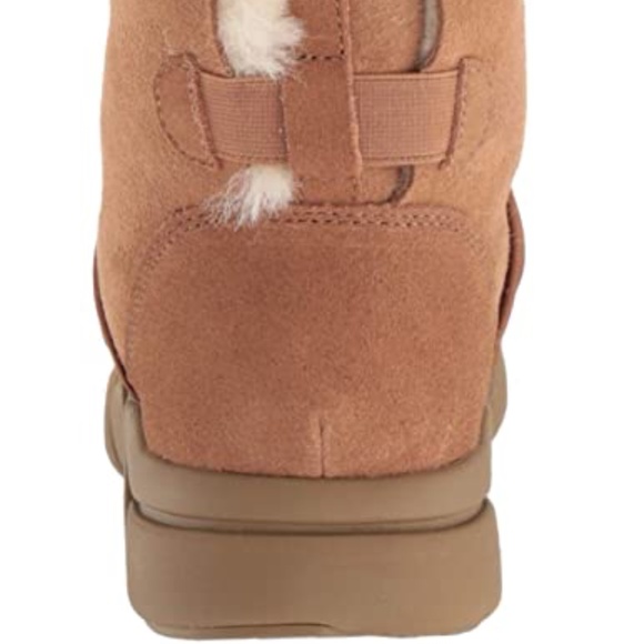 Mark Nason Los Angeles Bliss Genuine Sheep Shearling Fur Chestnut Suede Boot 6.5 - Picture 8 of 15